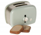 Preview: Maileg Miniatur Toaster & Brot in Mint für Mäuse